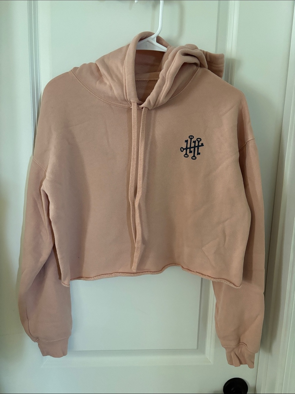 Blade & Bow Bourbon Cropped Dusty Pink Hoodie from Stitzel Weller Distillery